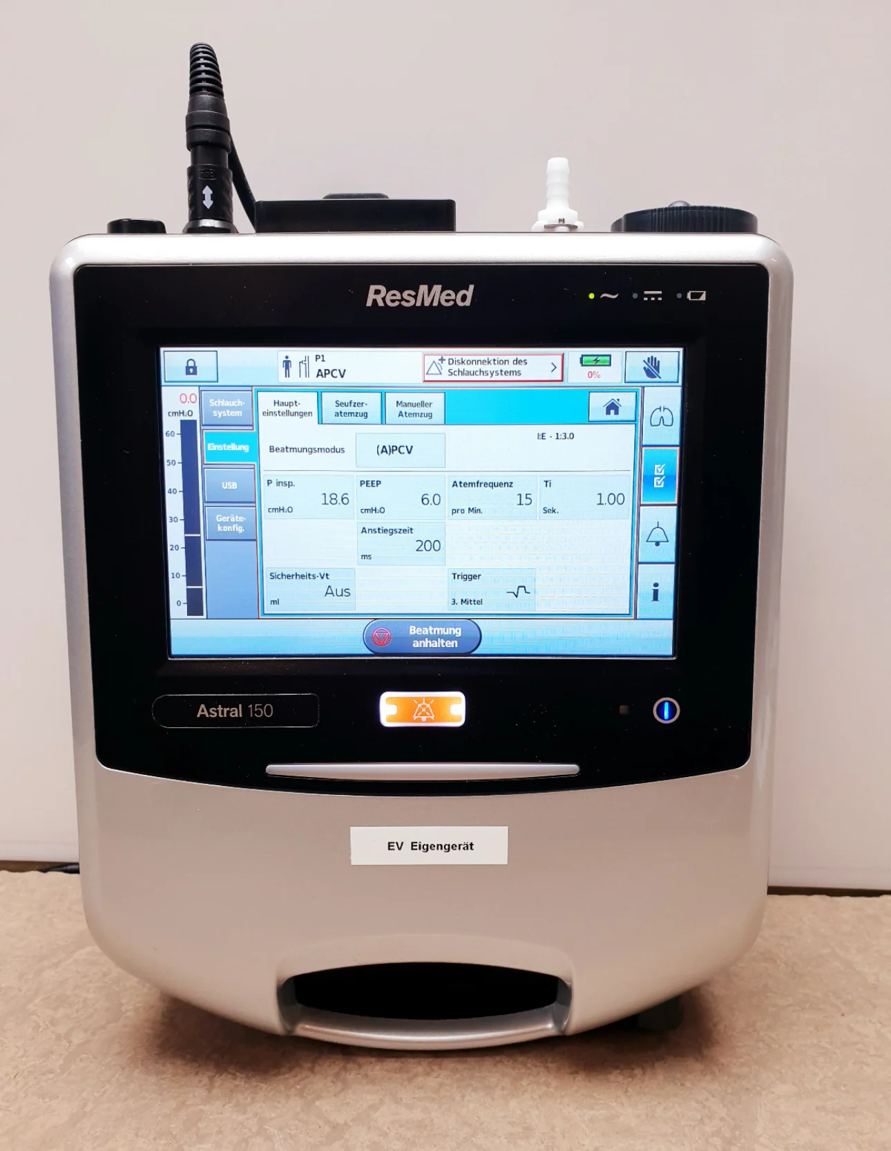 RESMED Astral 150 Anesthesia ventilator