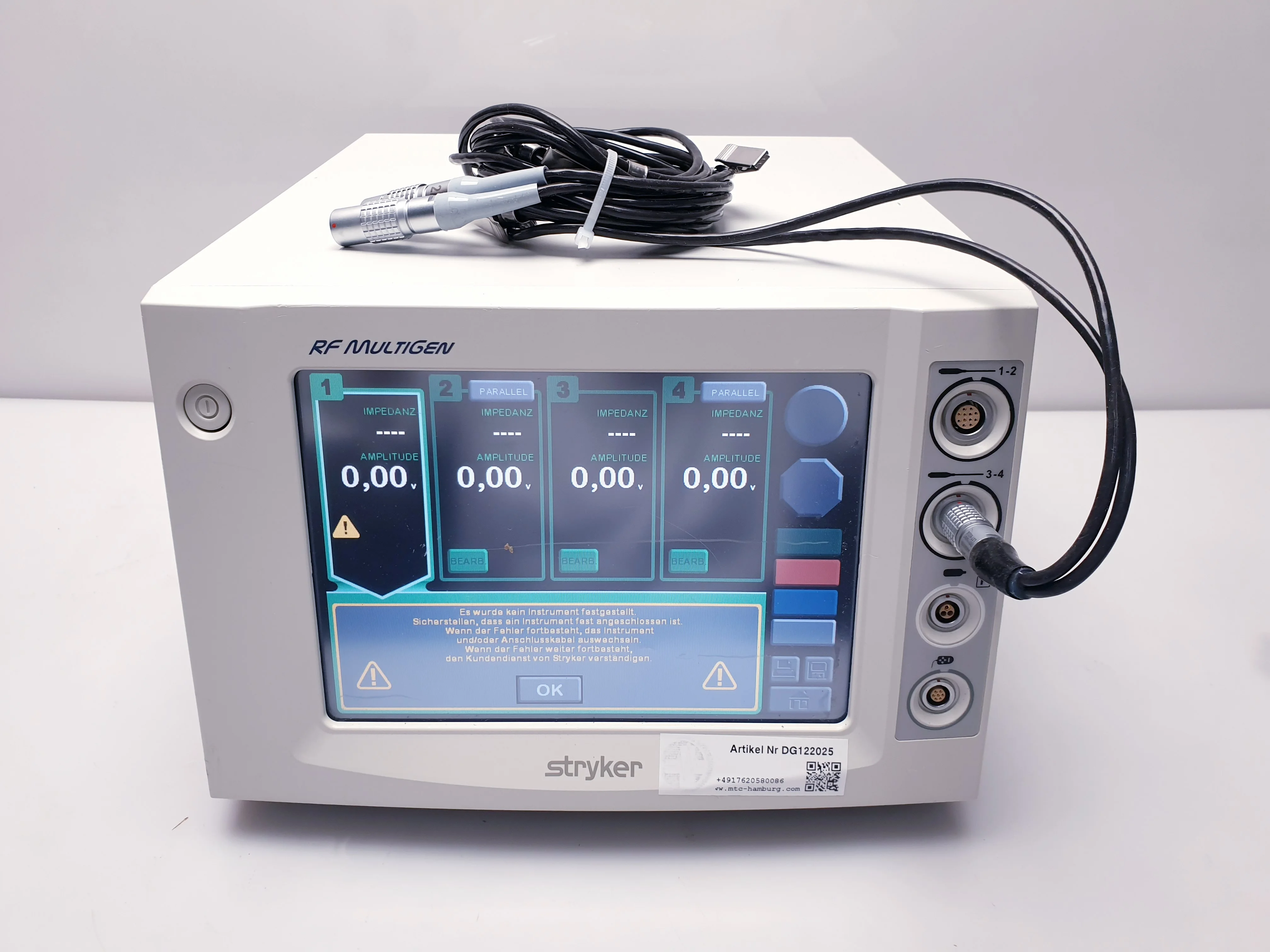 Stryker Rfa Sell Electrosurgical Unit STRYKER RF Multigen (Germany) | Bimedis