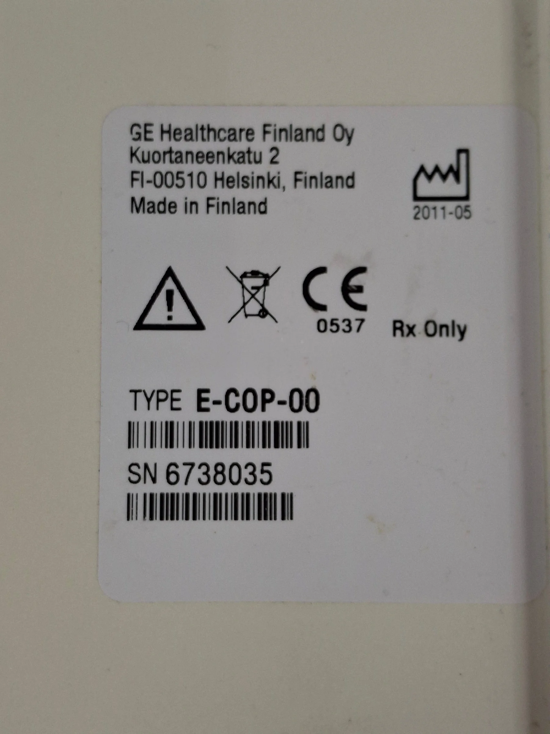 Sell Module, Rack GE E-COP 2011 (United States) | Bimedis