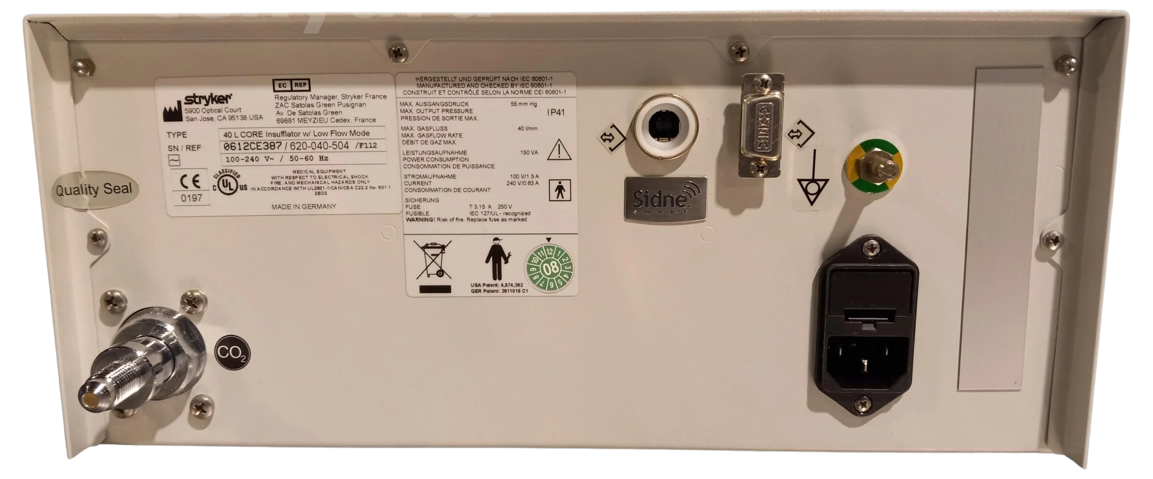 Sell Insufflator STRYKER 40L High Flow (United States) | Bimedis