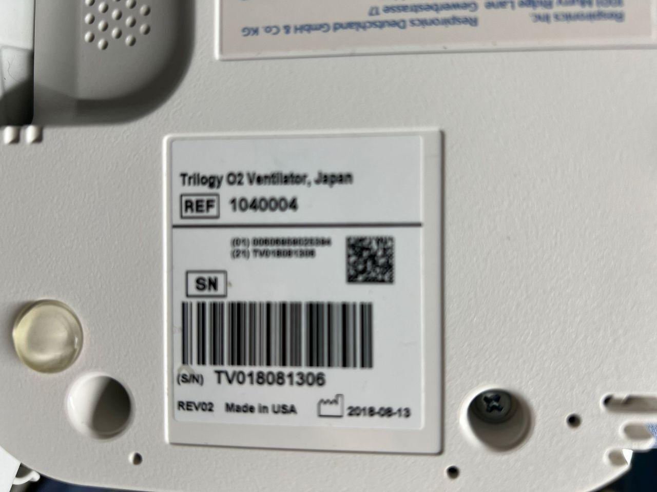 Trilogy O2 Sell Anesthesia ventilator PHILIPS Trilogy O2 2018 (Japan) | Bimedis