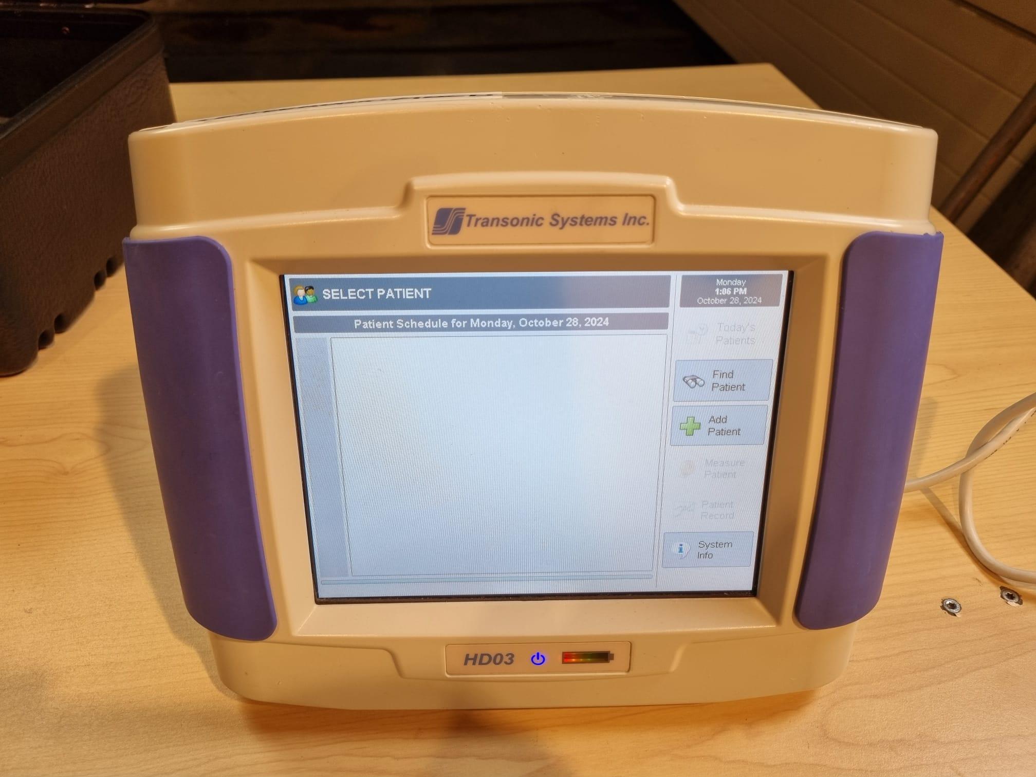 Sell Portable hemodialysis machine TRANSONIC SYSTEMS HD03 (The ...
