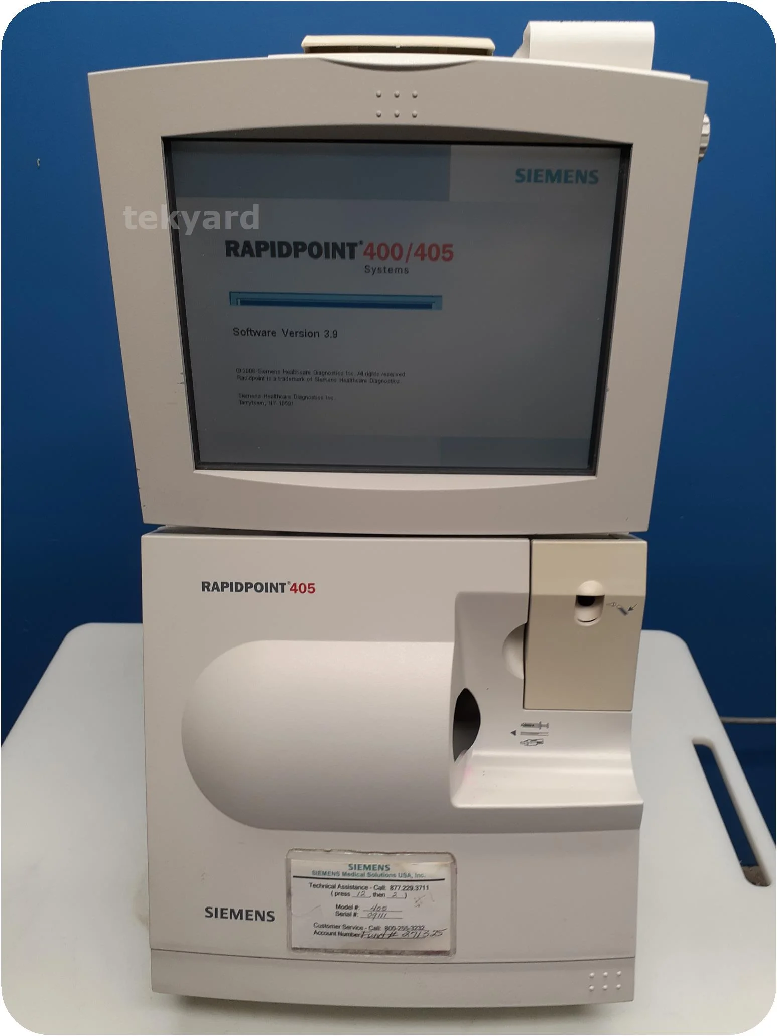 Status Screen Button Rapidpoint Продам Аналізатор електролітів та газів крові SIEMENS RAPIDPoint 405 ...