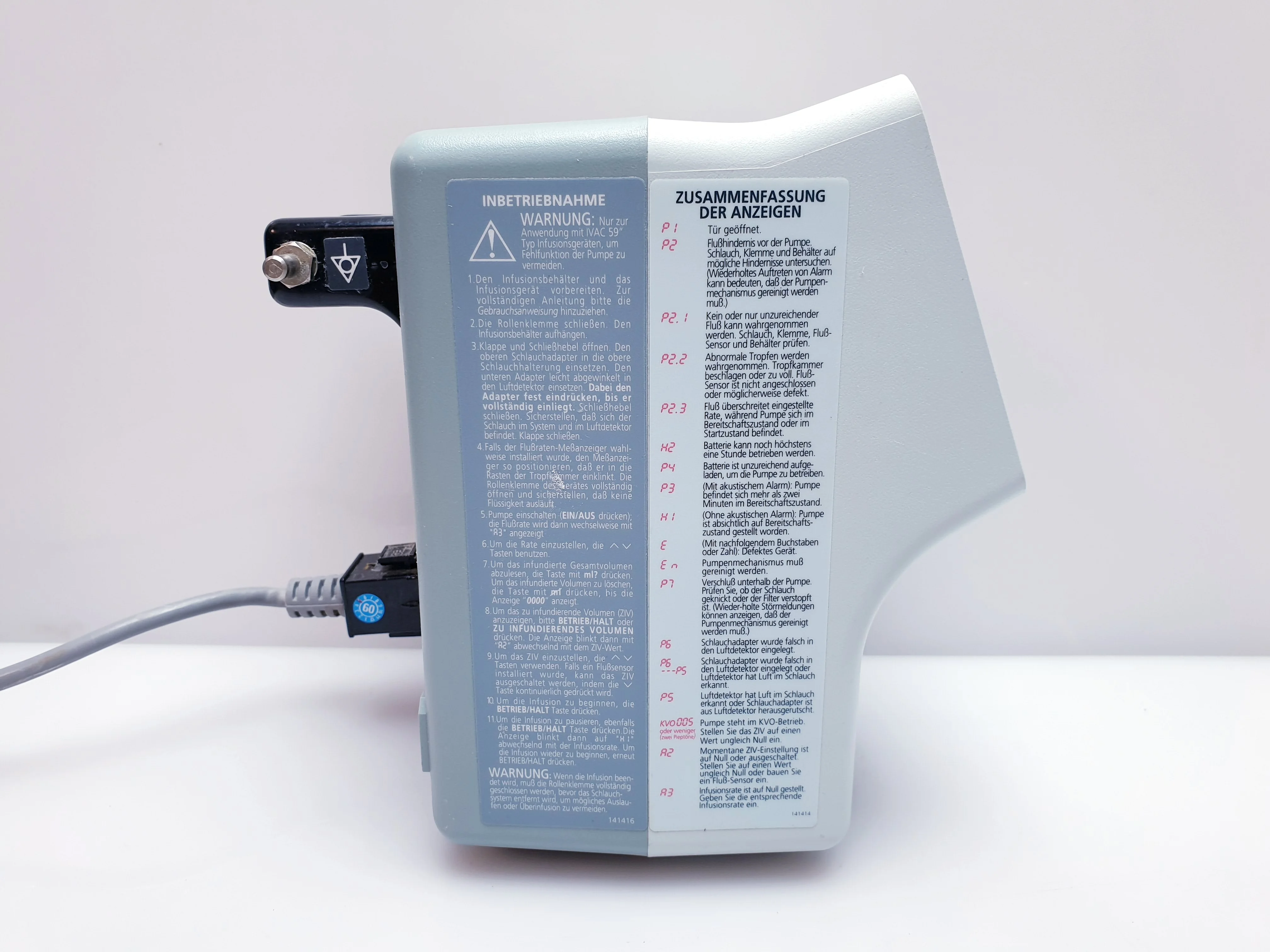 Sell IV infusion pump IVAC 598 (Germany) | Bimedis