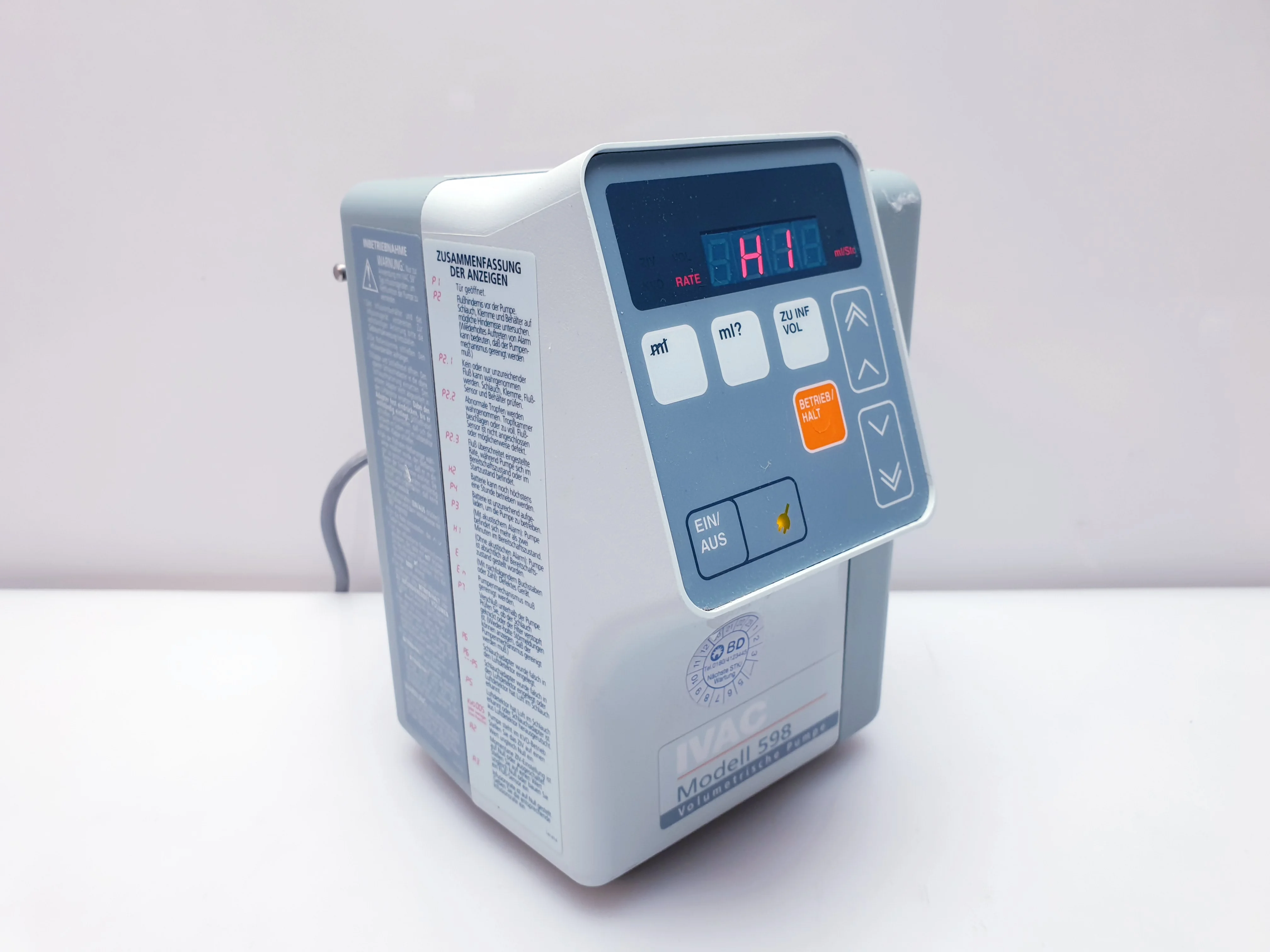 Sell IV infusion pump IVAC 598 (Germany) | Bimedis