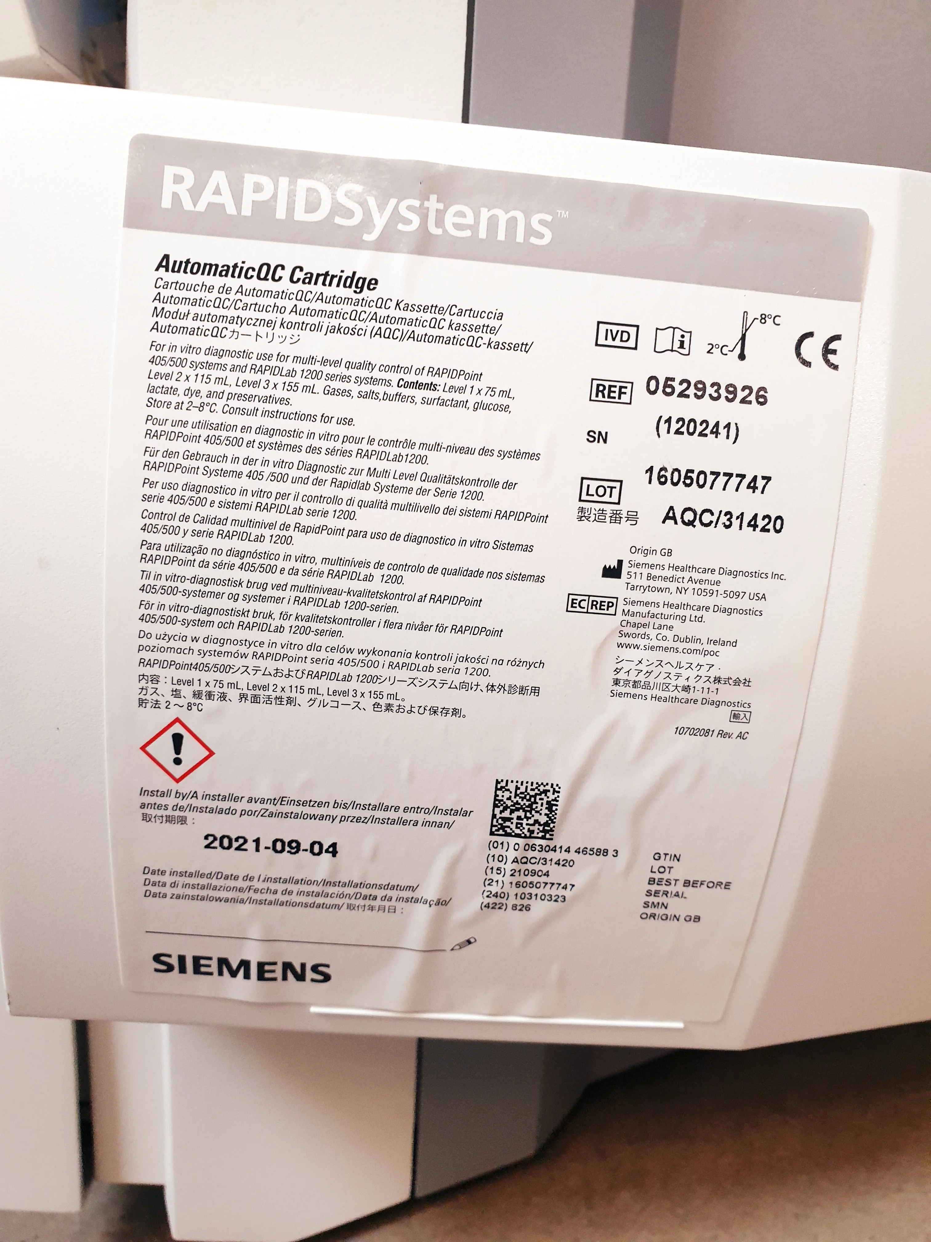 Sell Blood Gas Analyzer SIEMENS RAPIDPoint 405 (Germany) | Bimedis