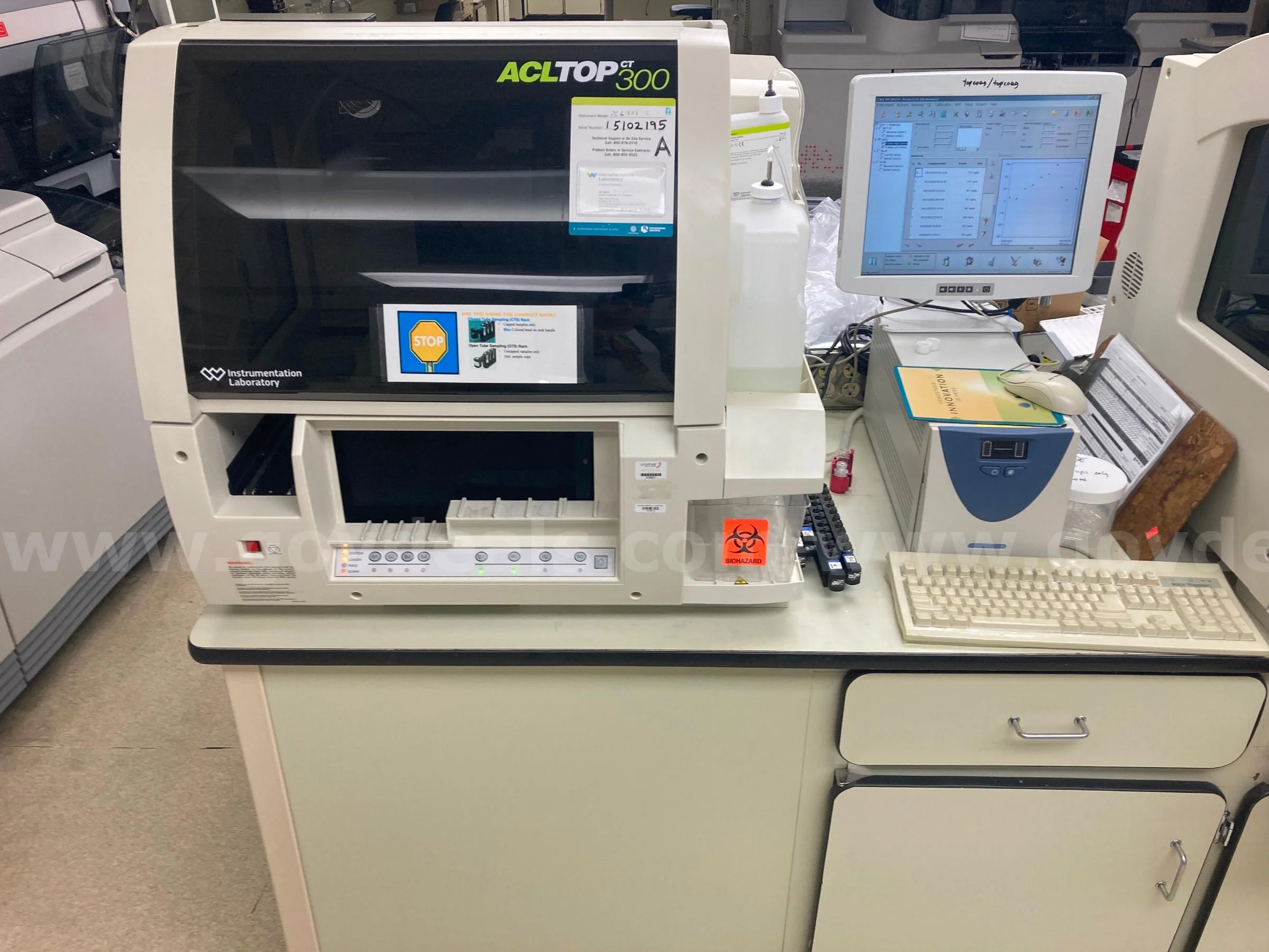 Sell Coagulation Analyzer INSTRUMENTATION LABORATORY ACL TOP 300 CTS ...