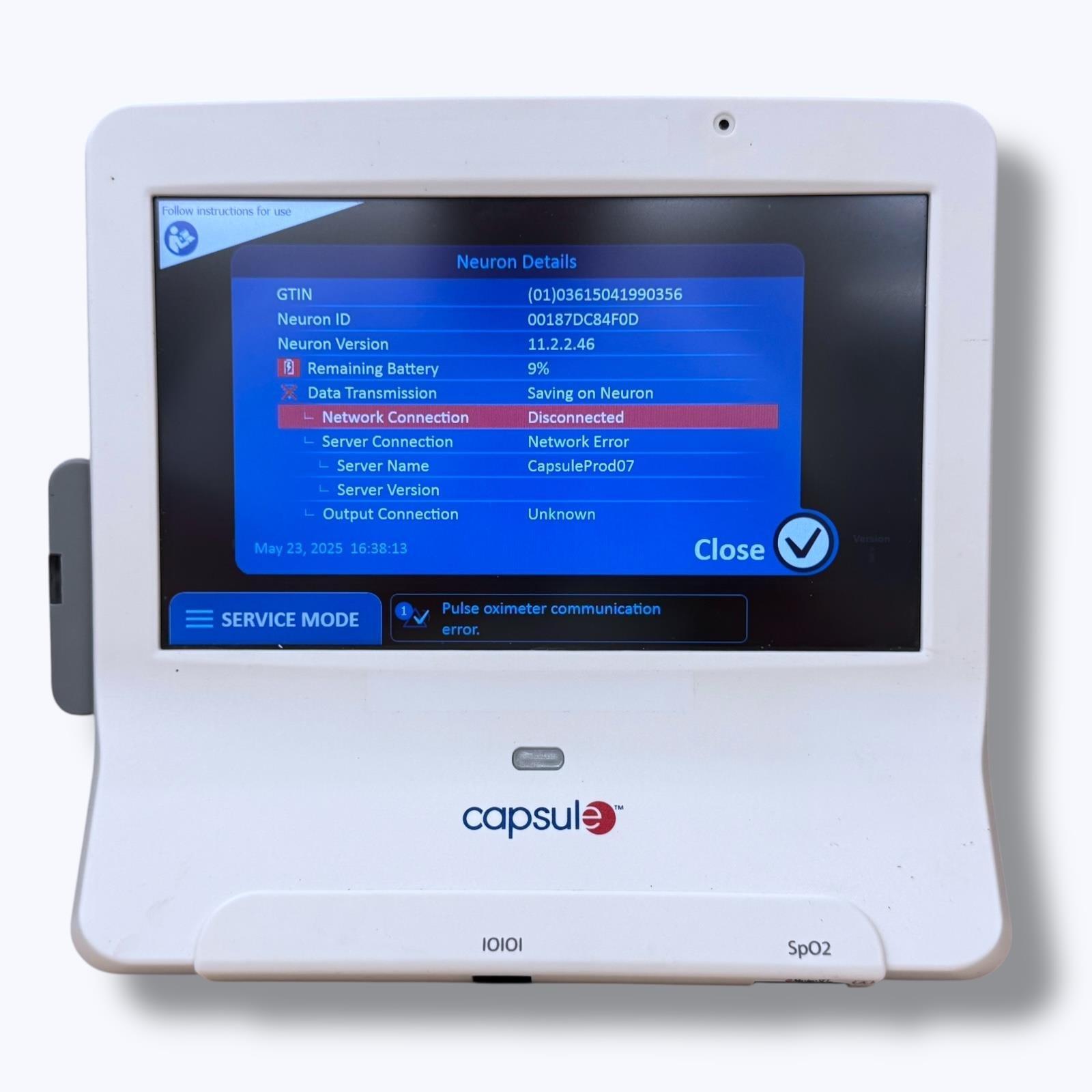 Sell Patient monitor CAPSULE TECHNOLOGIES SmartLinx Neuron 2 (United ...