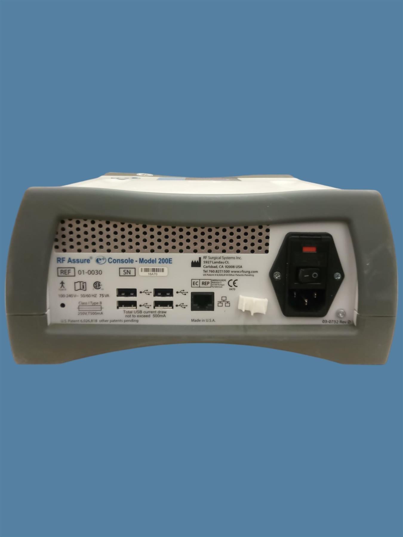 Operating Room Rf Assure Patterns.pdf Sell O/R Instruments Power RF SURGICAL SYSTEMS RF Assure 200E (United ...