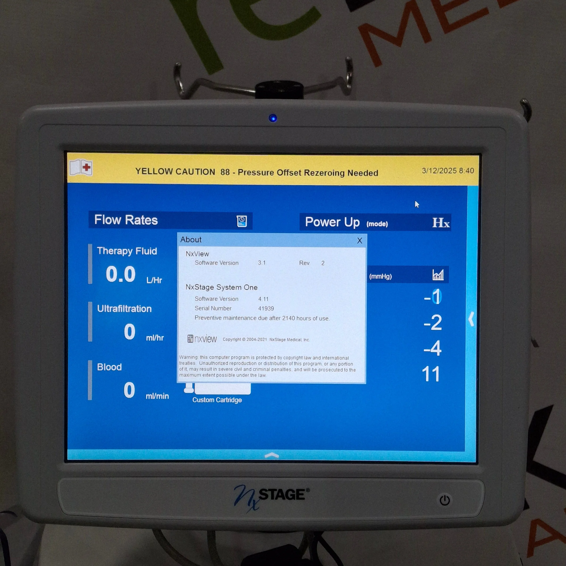 Next Stage Machine Sell Portable hemodialysis machine NXSTAGE System One S 2020 (United ...