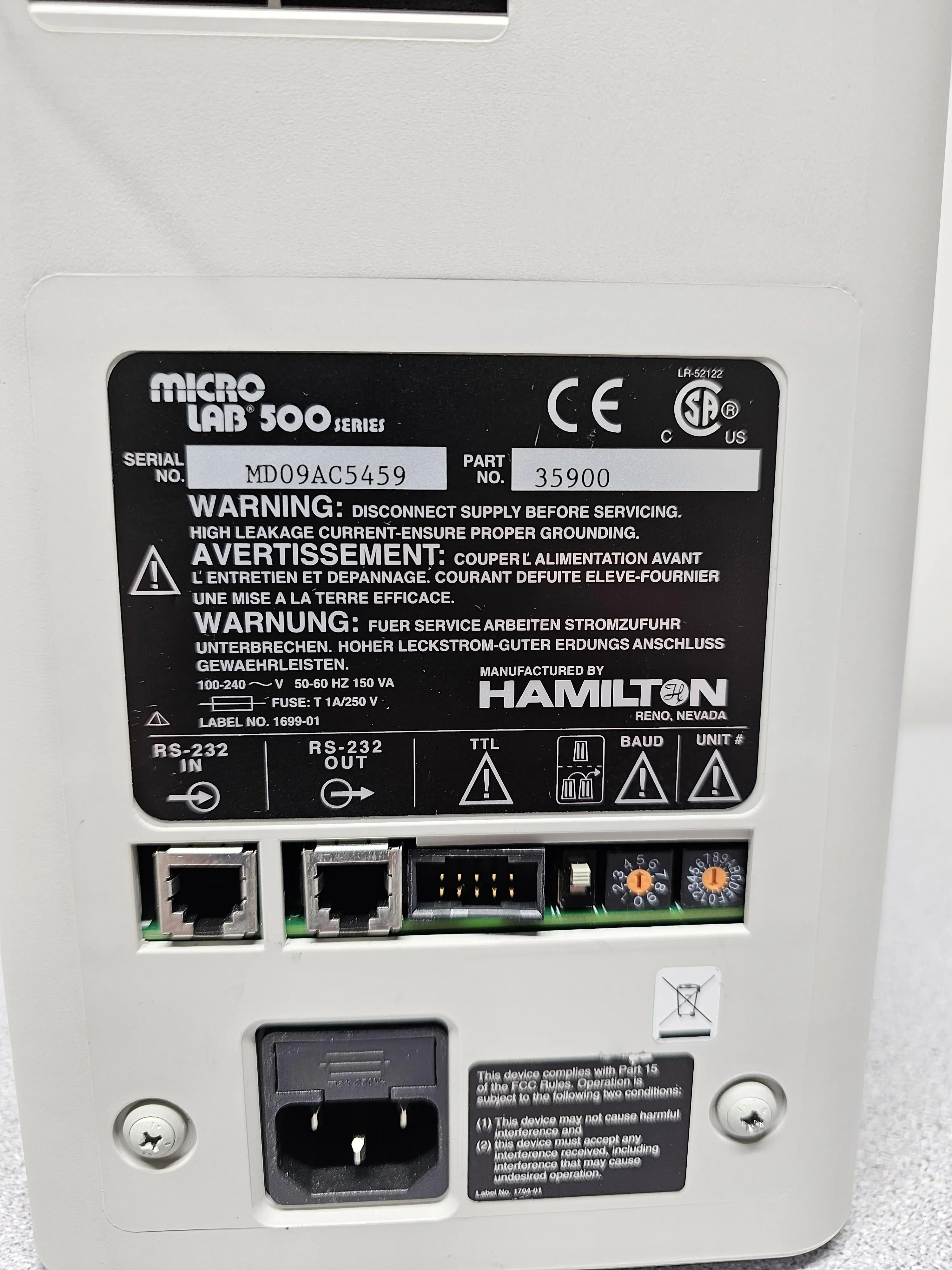 Sell Liquid Handling HAMILTON MEDICAL Microlab 500 Series (United ...