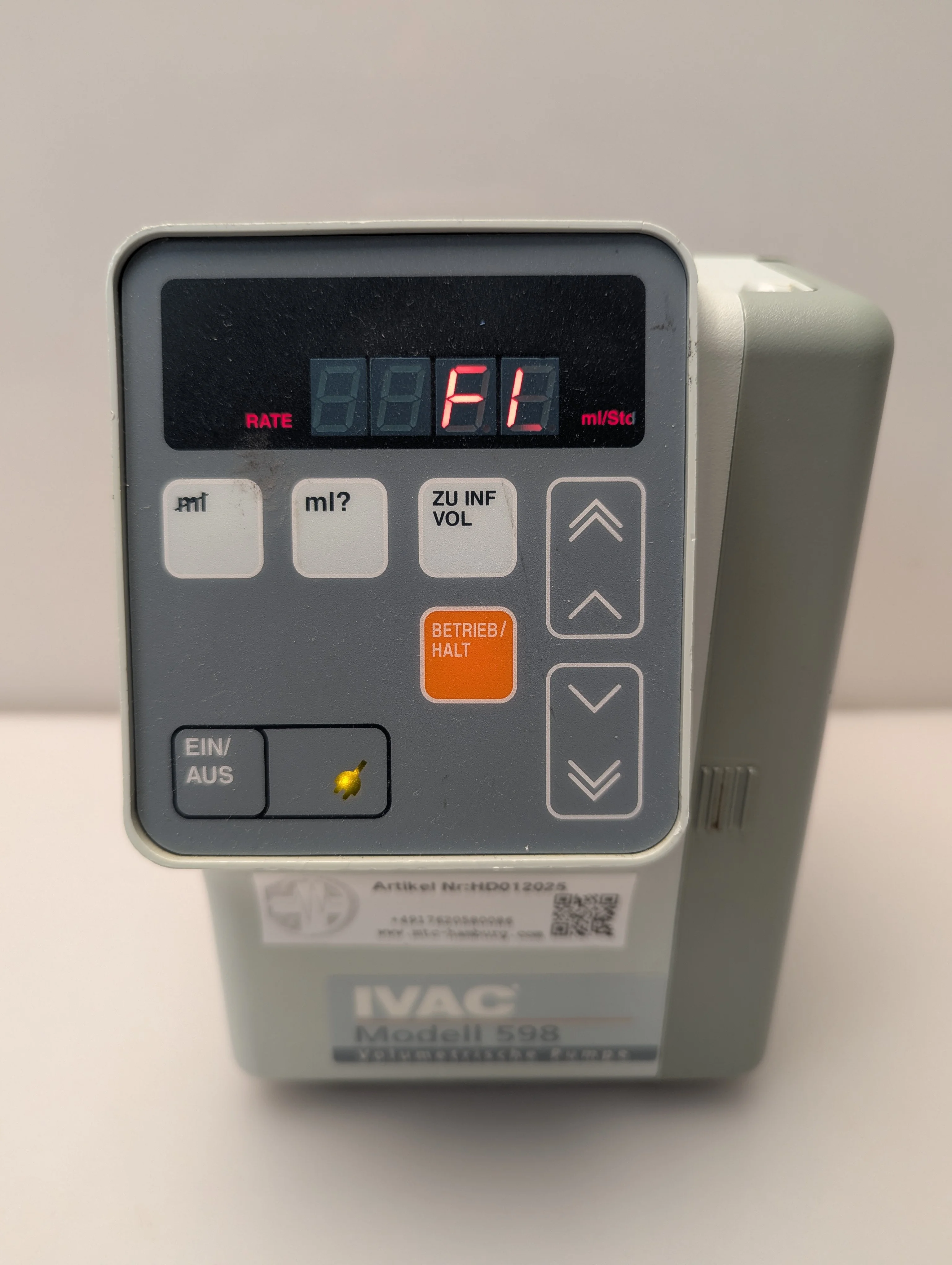 Sell IV infusion pump IVAC 598 (Germany) | Bimedis