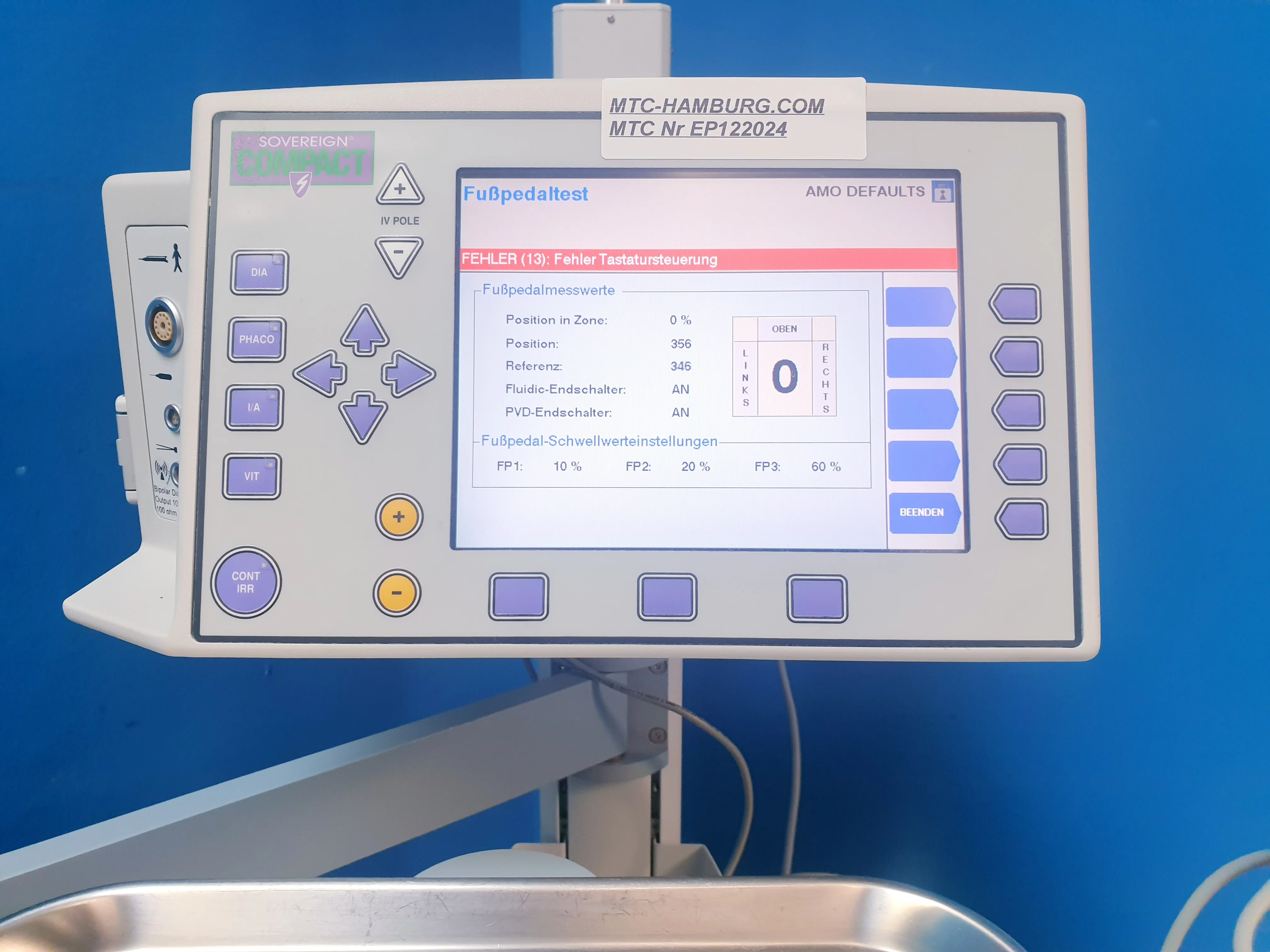 Sell Phacoemulsifier AMO Sovereign Compact (Germany) | Bimedis