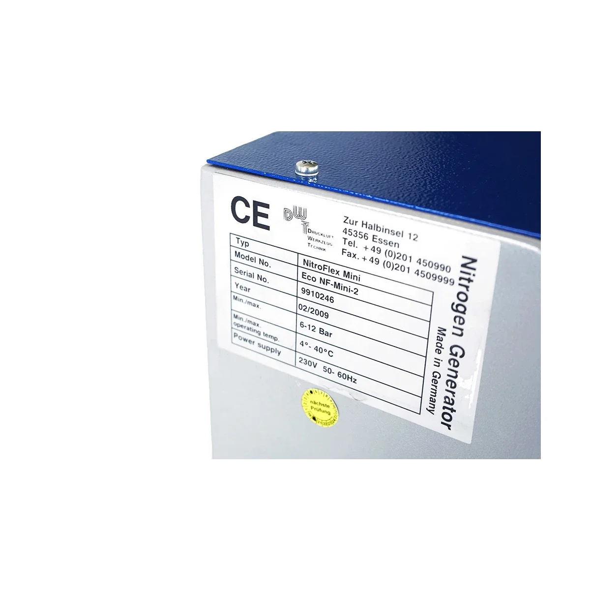 Nitroflex Sell Nitrogen generator DWT NitroFlex Mini 2009 (Germany) | Bimedis
