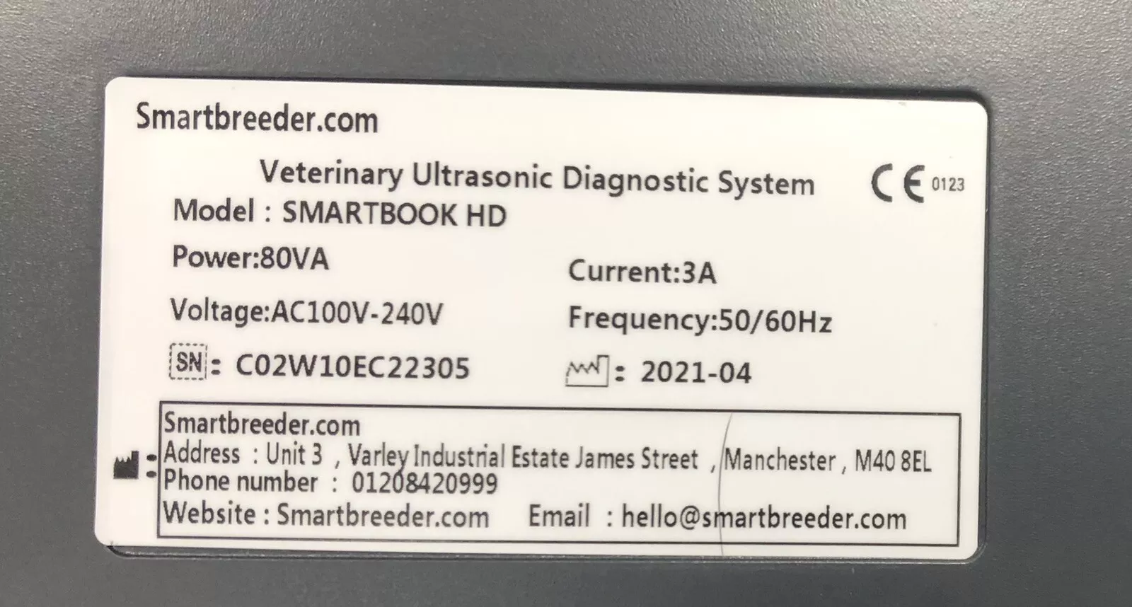 Smart Breeder Computer Sell Ultrasound Machine SMARTBREEDER SmartBook HD 2021 (United Kingdom ...
