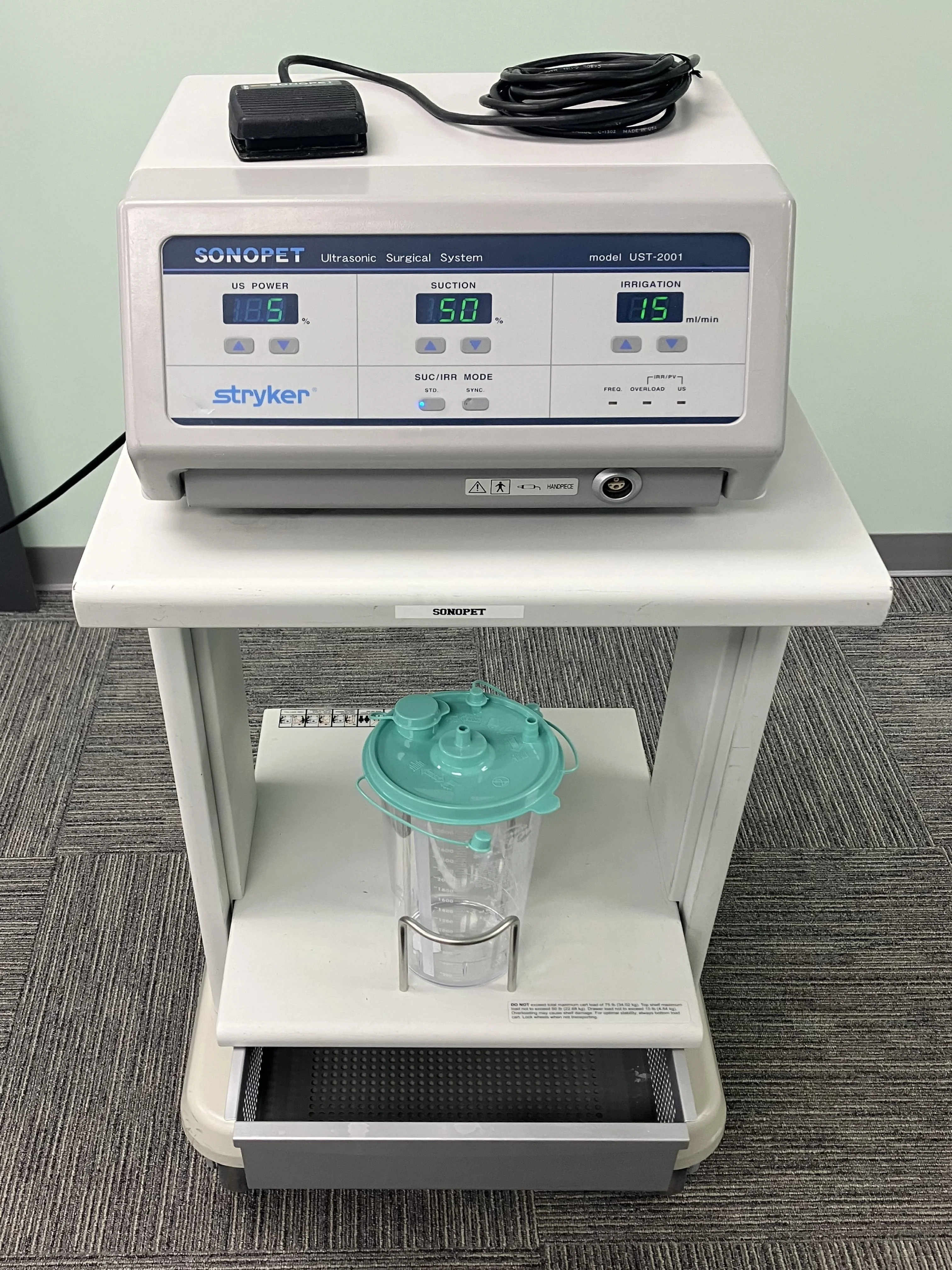 Lab Sellingunit Sell Electrosurgical Unit STRYKER SONOPET UST-2001 2010 (United States ...