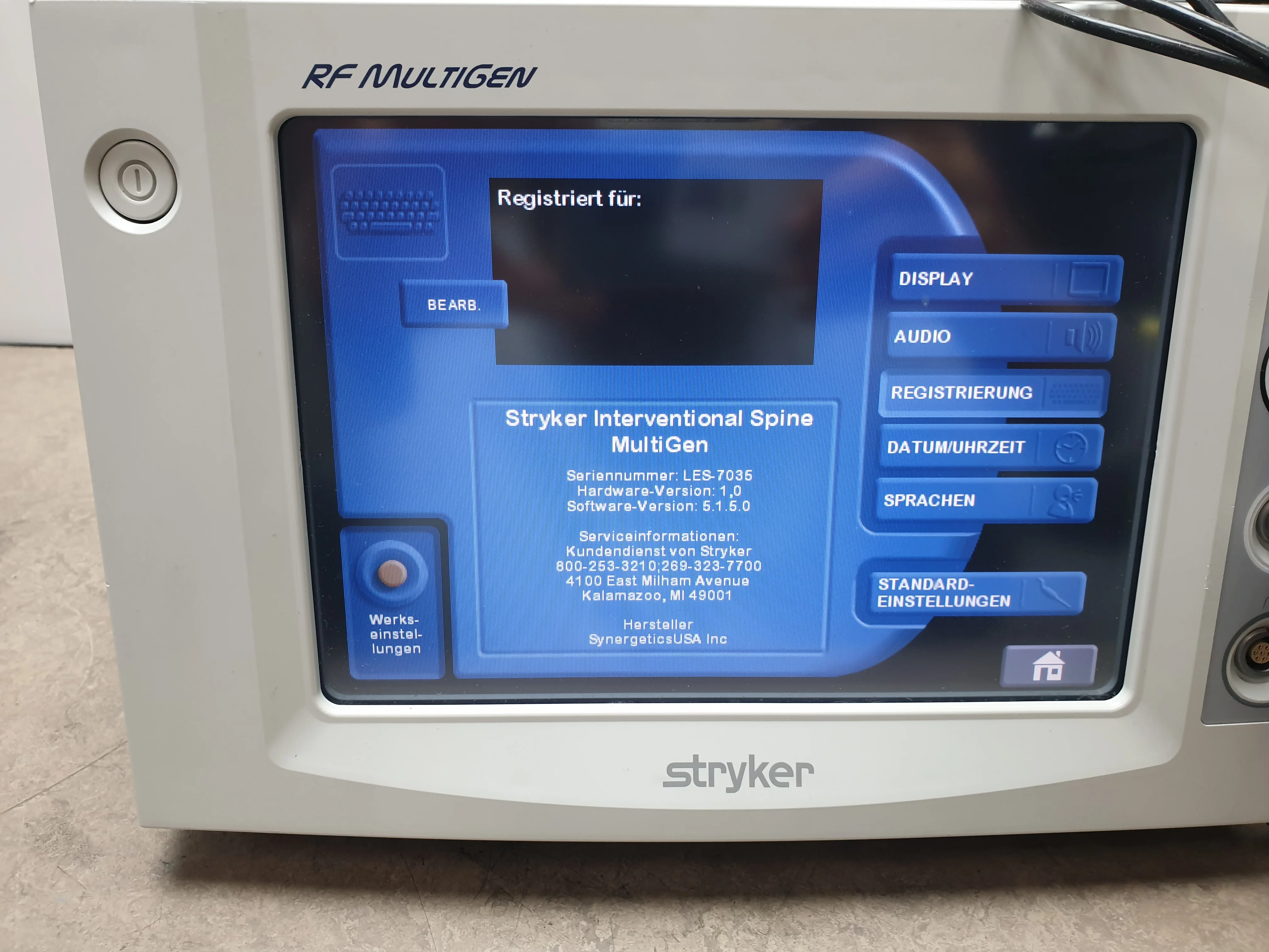 Stryker Rfa Machine Sell Electrosurgical Unit STRYKER RF Multigen (Germany) | Bimedis