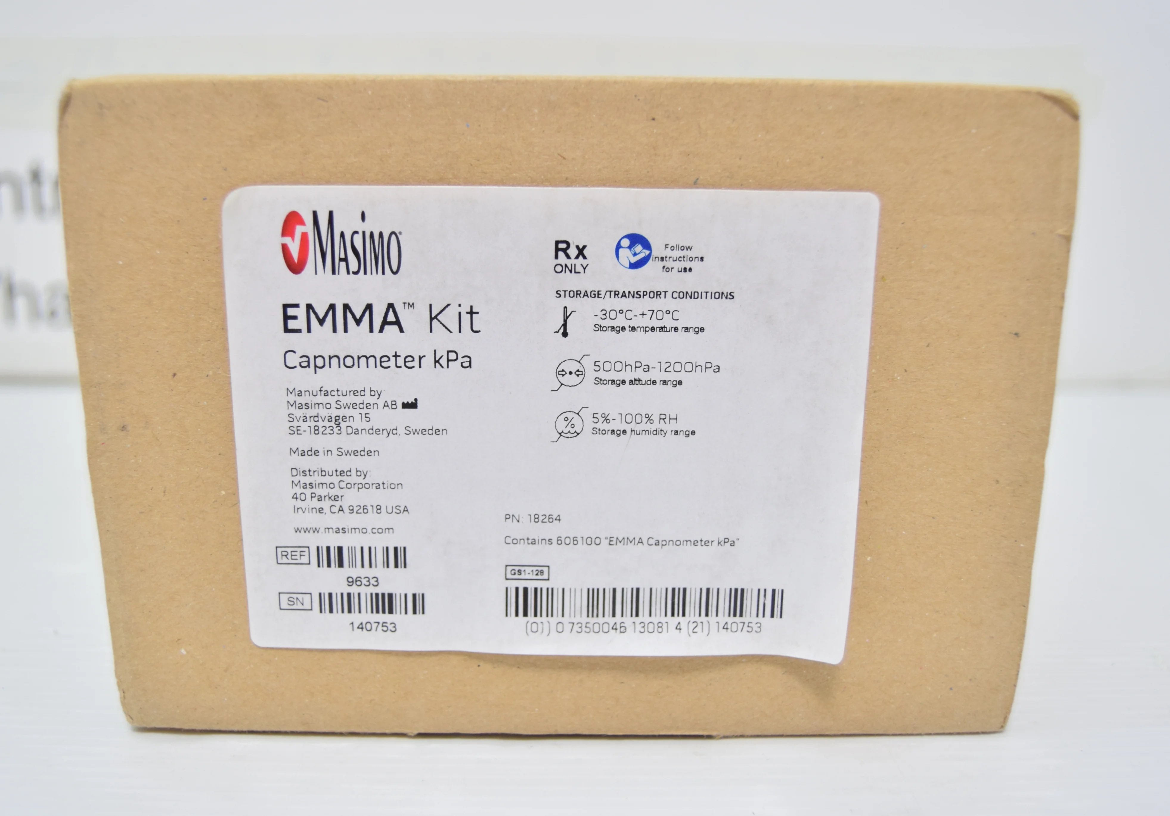 Sell CO2 Monitor on Bimedis CO2 Monitor MASIMO EMMA (France)