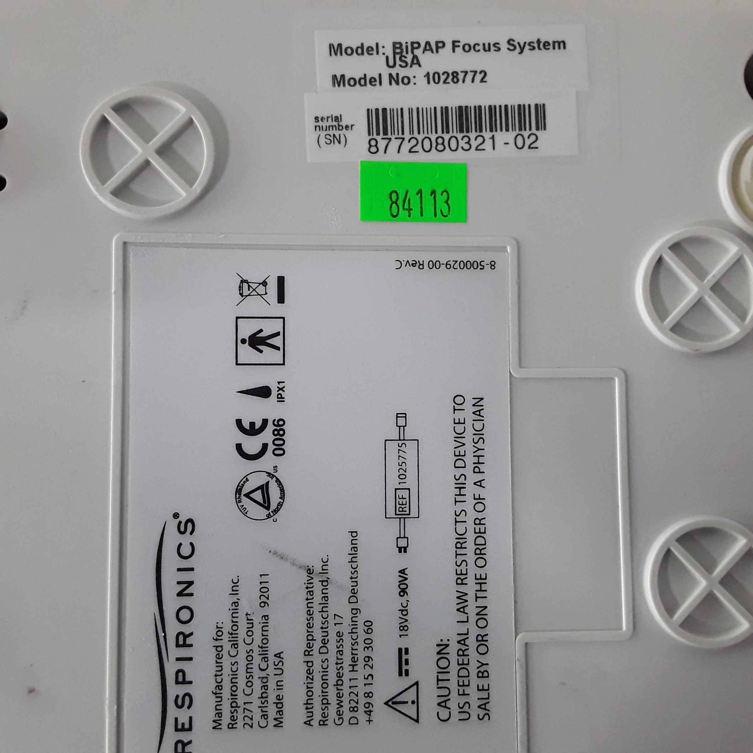 Sell BiPAP RESPIRONICS BiPAP Focus (United States) | Bimedis