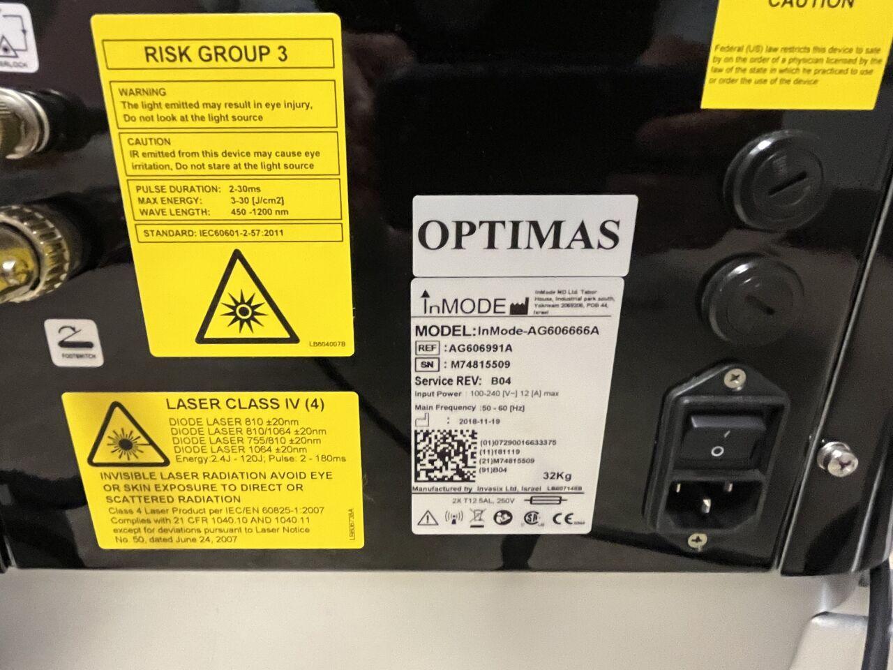 Sell IPL Machine INMODE Optimas 2018 (United States) | Bimedis
