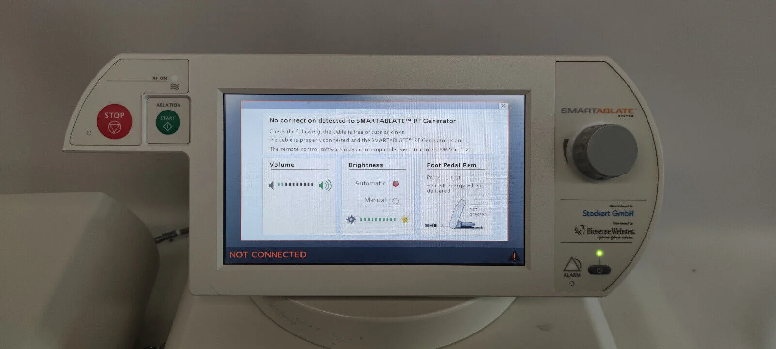 Smartablate Generator Sell Electrosurgical Unit BIOSENSE WEBSTER Smartablate 2017 (Germany ...
