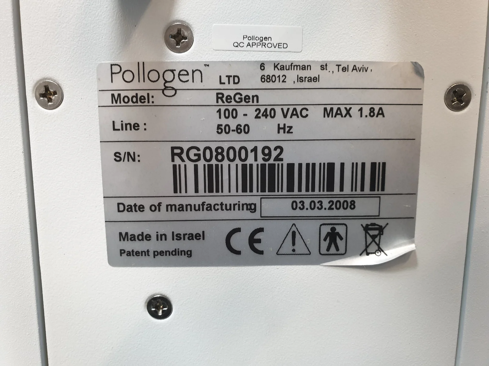 Polygen Rfr Sell Radio Frequency Unit (RF) POLLOGEN Regen XL (Germany) | Bimedis