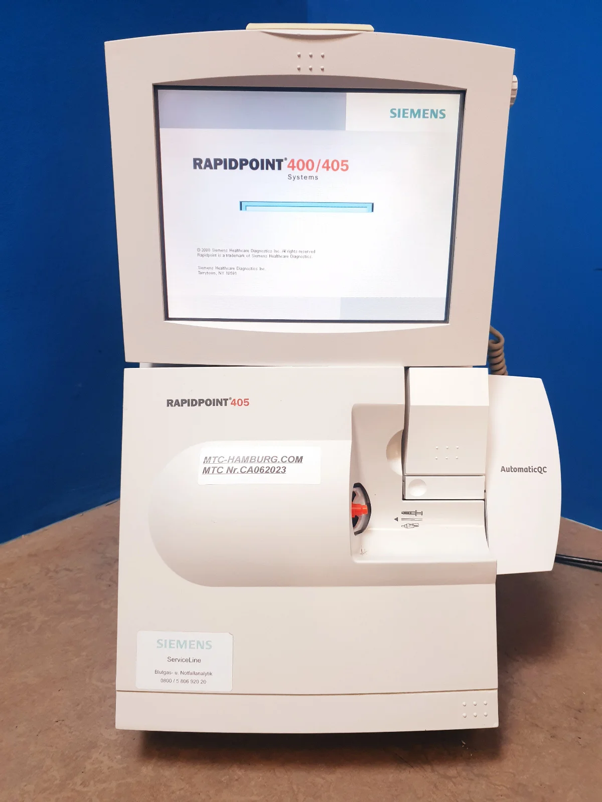 Sell Blood Gas Analyzer SIEMENS RAPIDPoint 405 (Germany) | Bimedis ...