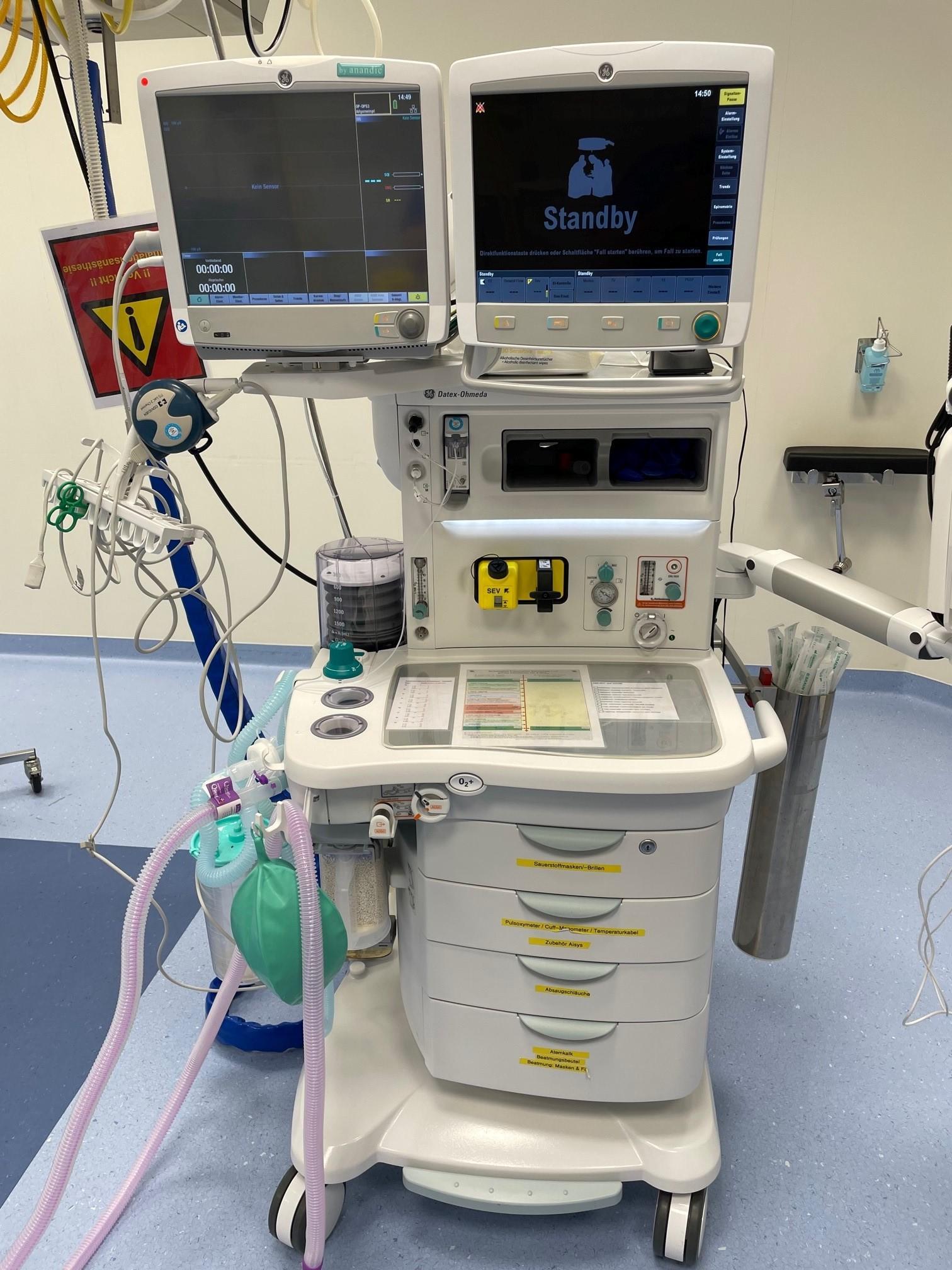 Cs2 Anesthesia Rear Sell Anesthesia Machine GE Aisys CS2 2022 (Sweden) | Bimedis