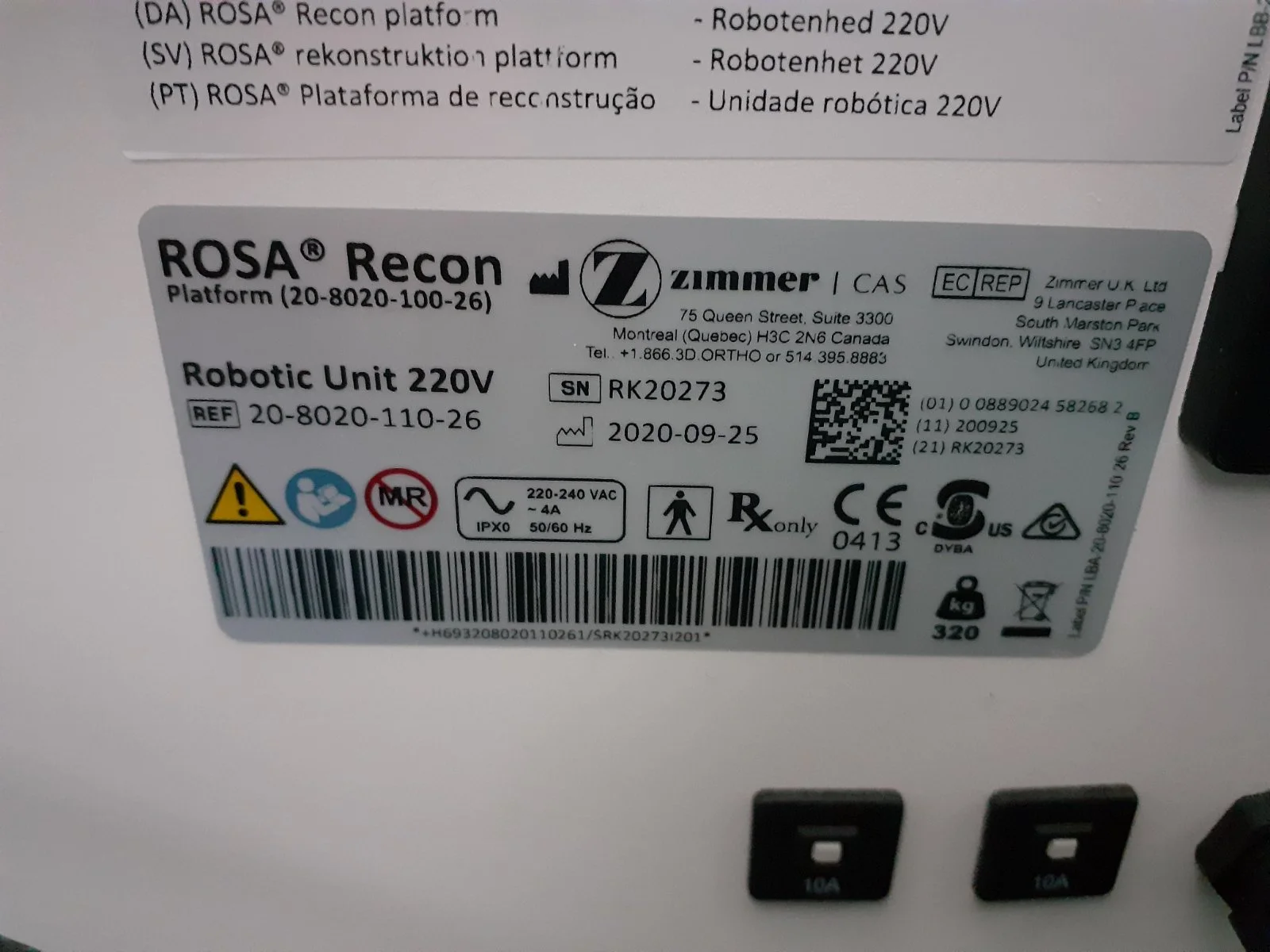 Zimmer Rosa Modular Sell Surgical robot ZIMMER ROSA 2020 (Greece) | Bimedis