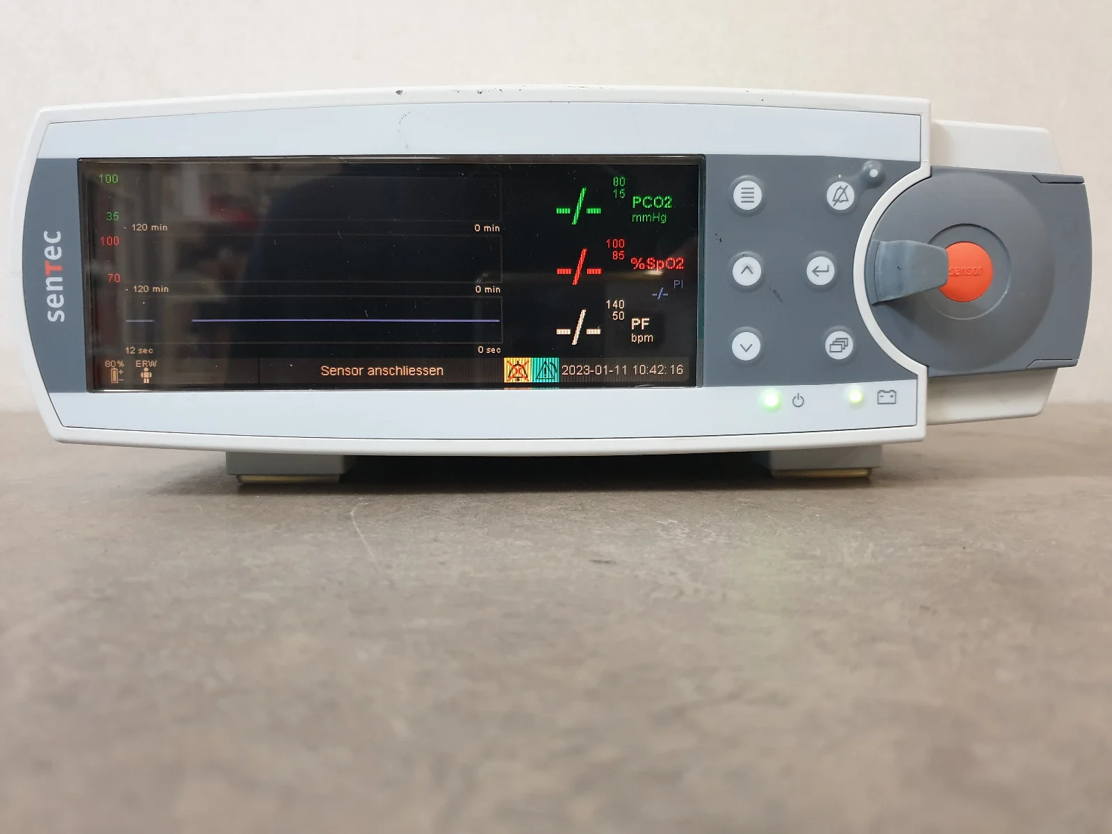 Sentec Sensor Error Problem Sell CO2 Monitor on Bimedis CO2 Monitor SENTEC SDM (Germany)