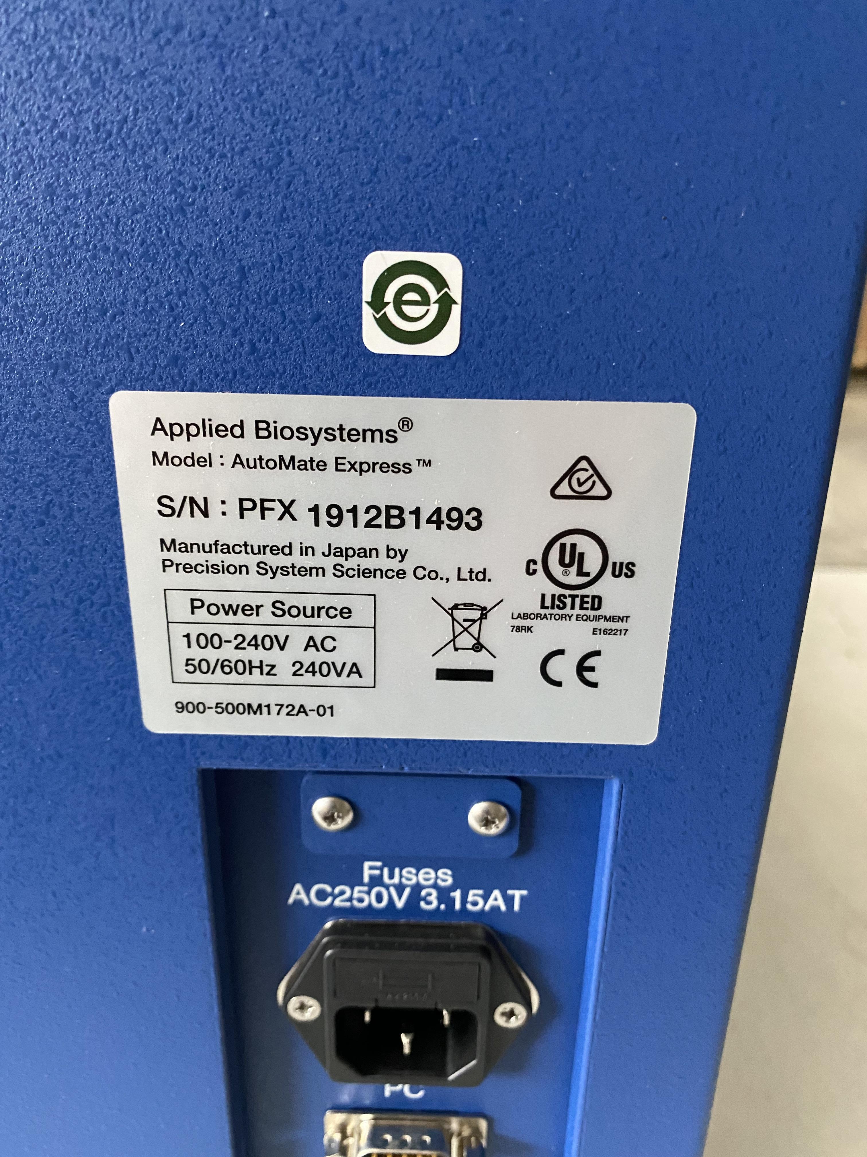 Sell DNA extractor on Bimedis DNA extractor APPLIED BIOSYSTEMS AutoMate ...