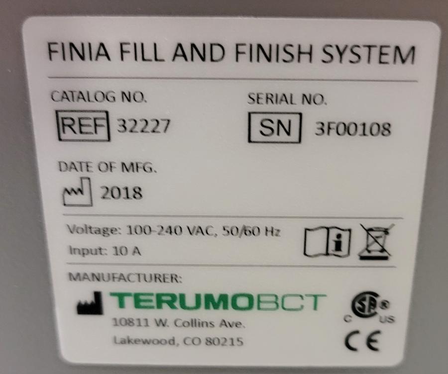 Finia Inner Components Sell Blood Cell Separator TERUMO Finia (United States) | Bimedis