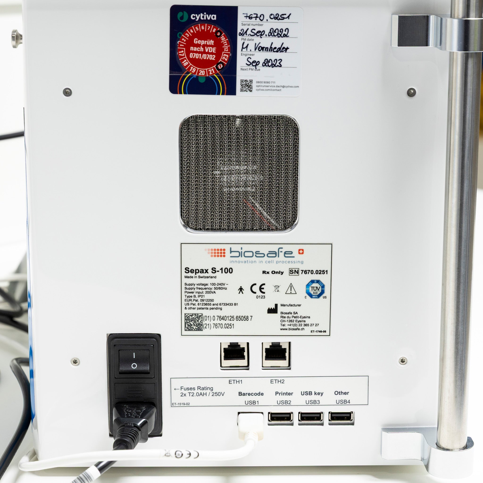 Sell Blood Cell Separator BIOSAFE Sepax S-100 (Germany) | Bimedis