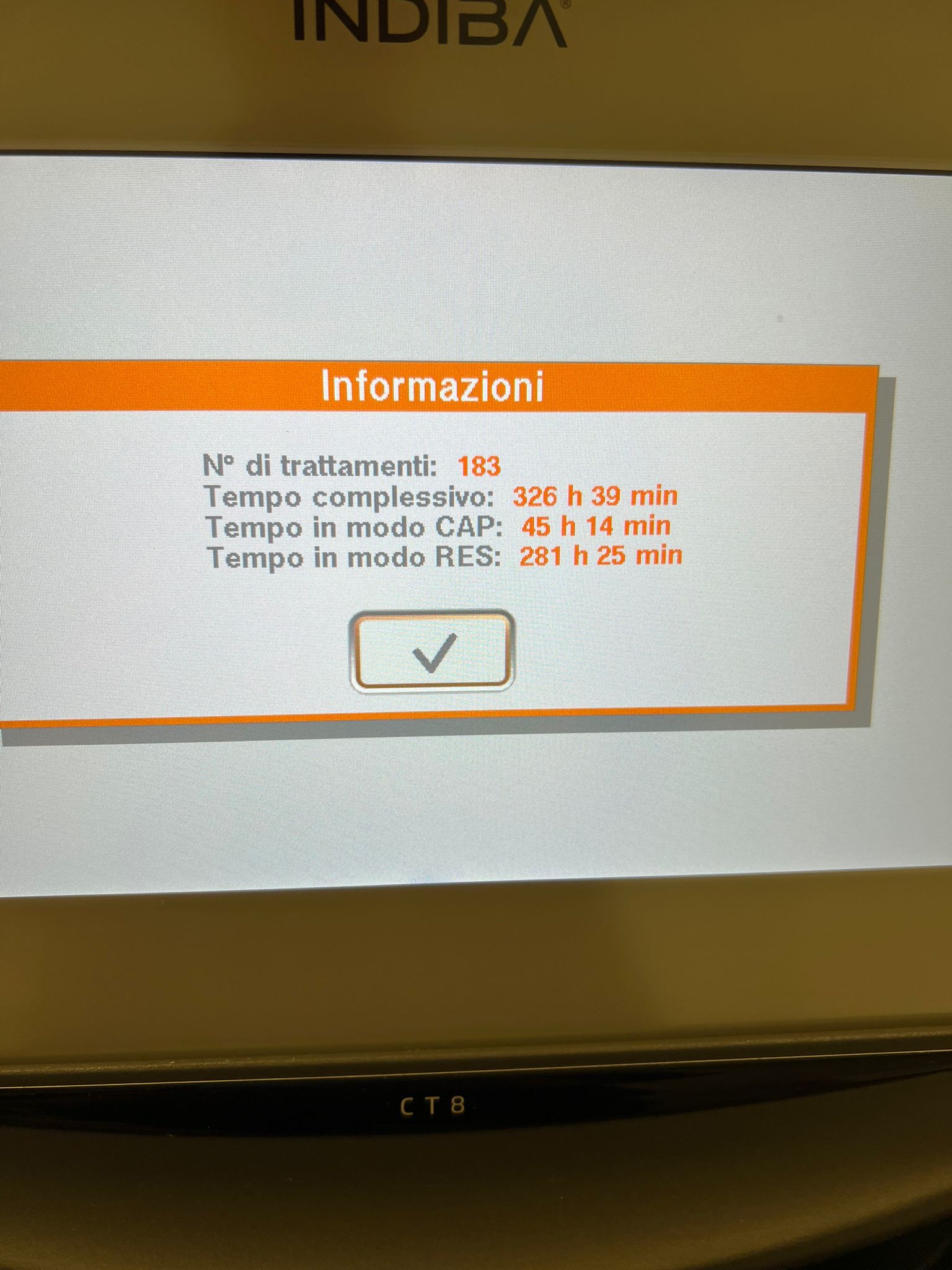 Sell Electrostimulation INDIBA Activ CT8 2025 (Italy) | Bimedis