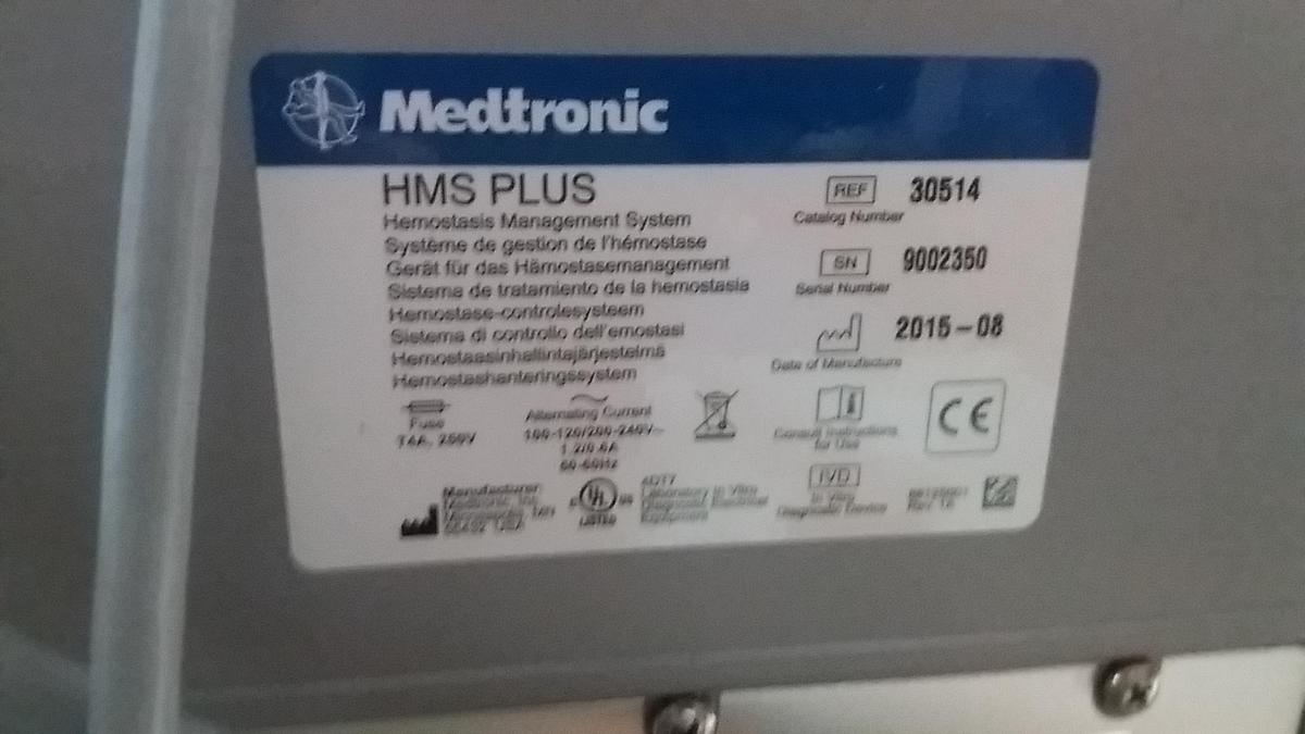 Sell Coagulation Analyzer MEDTRONIC Hepcon HMS Plus 2015 (Poland) | Bimedis